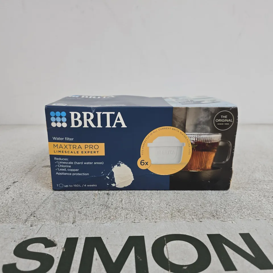 BRITA MAXTRA PRO WATER FILTER CARTRIDGE – BOXED (6 PACK)