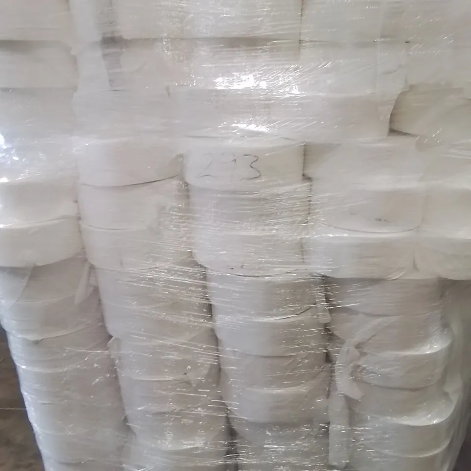 PALLET CONTAINING APPROXIMATELY 270 WHITE PAPER CLEANING ROLLS 