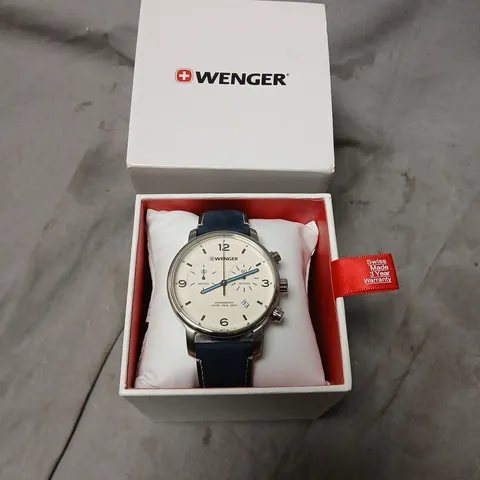 BOXED WENGER CHRONOGRAPH WATCH WITH FABRIC STRAP