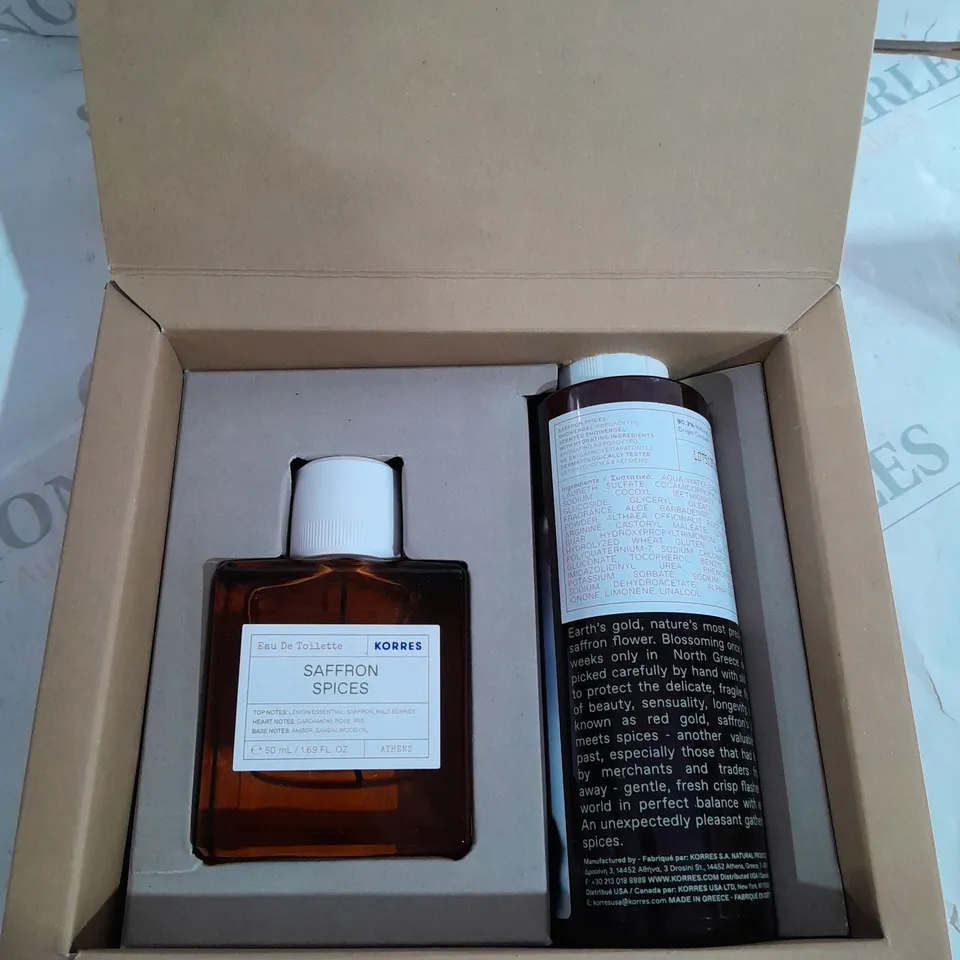 KORRES 2 PIECE SAFFRON SPICES LAYERING COLLECTION