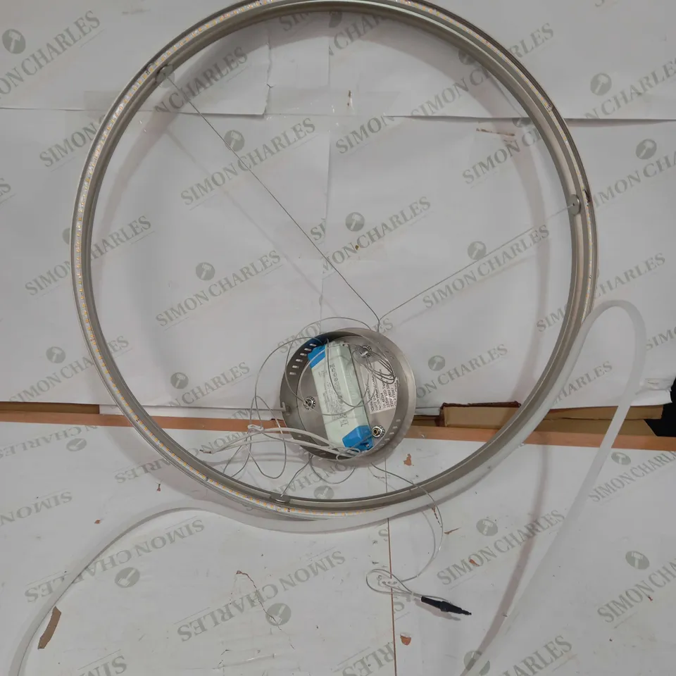 JOHN LEWIS WHEEL LED CEILING LIGHT MATT NICKEL 