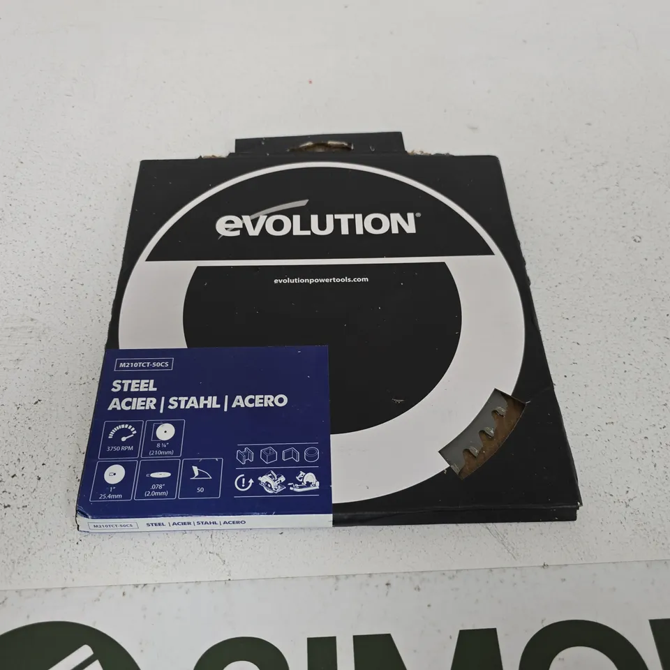 EVOLUTION STEEL CIRCULAR SAW BLADE – BOXED