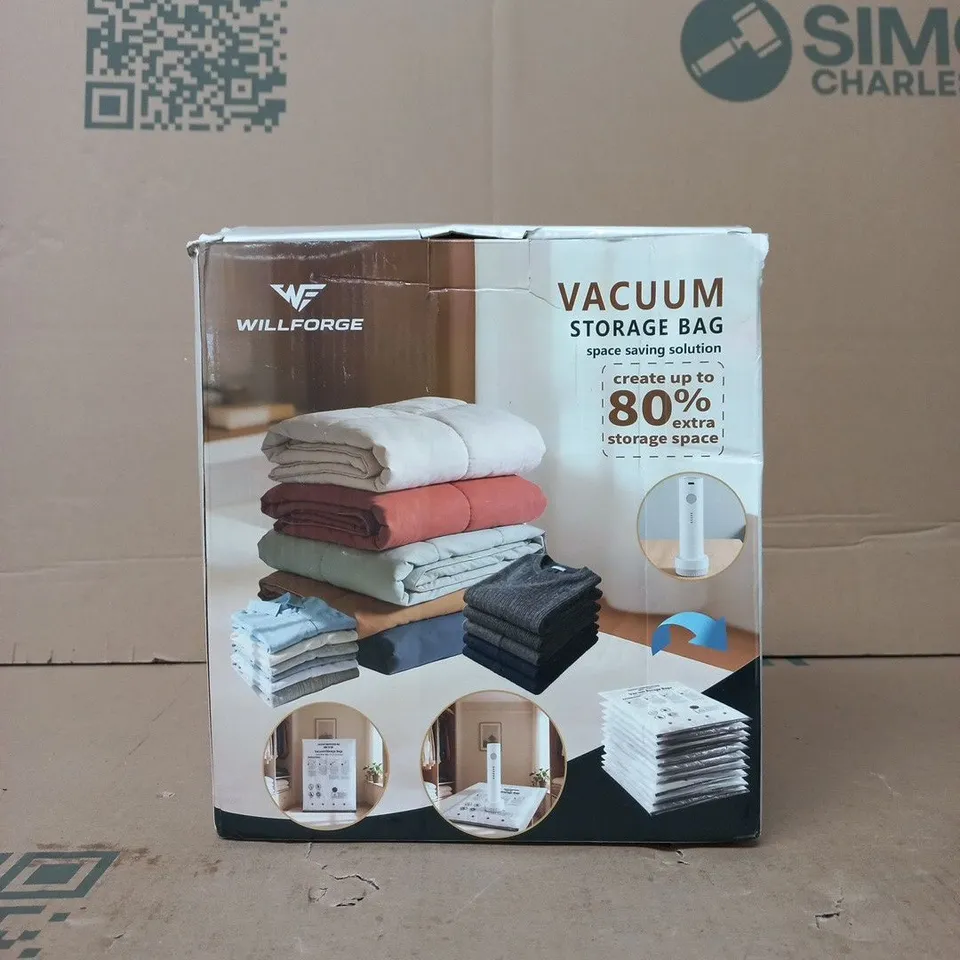 BOXED WILLFORCE VACUUM STORAGE BAGS - QUANTITY UNSPECIFIED