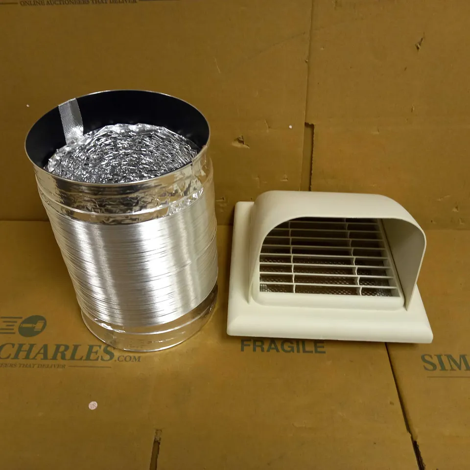 EXTRACTOR AIR VENT AND PIPE - WHITE