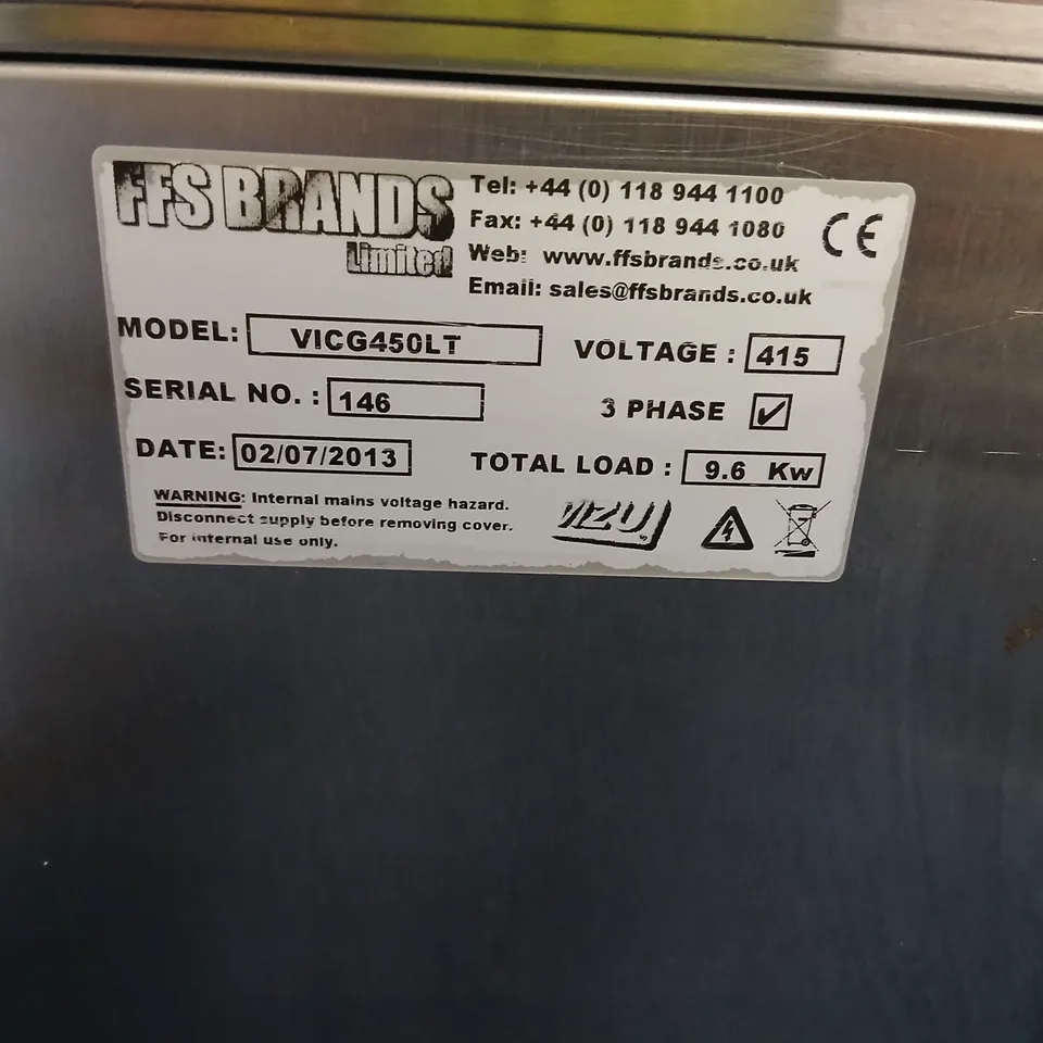 VIZU 450 FREESTANDING SMOOTH PLATE CLAM GRIDDLE VICG450OCL