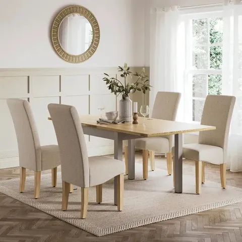 BOXED OLNEY FLIP TOP DINING TABLE - OAK (1 BOX)