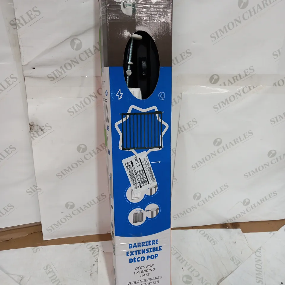 DECO POP EXTENDABLE SAFETY GATE-BLACK RRP £44.99