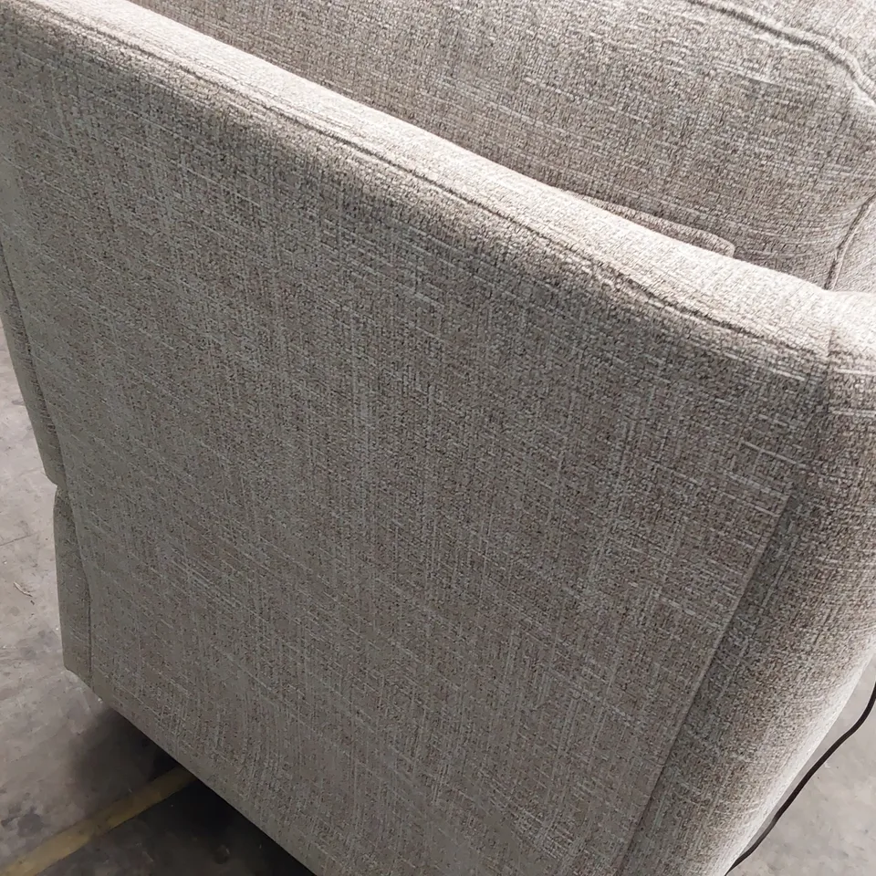 QUALITY BRITISH DESIGNER G PLAN KINGSBURY POWER RECLINING EASY CHAIR BEACH CARAMEL FABRIC 