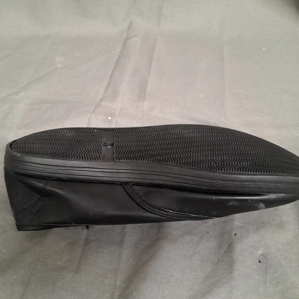 BOX OF APPROX 15 GEORGE BLACK SMART SHOES - VARIOUS SIZES 