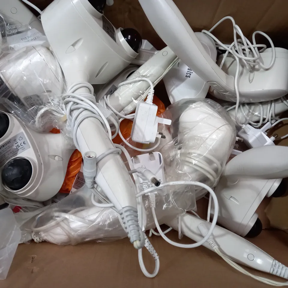 BOX OF APPROX. 10 HOMEDICS HANDHELD MASSAGER