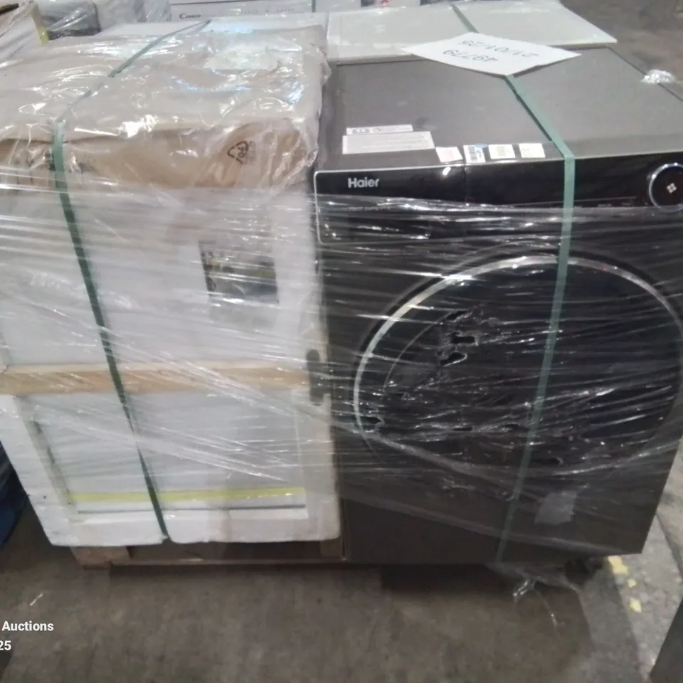 PALLET OF APPROXIMATELY 4 UNPROCESSED RAW RETURN WHITE GOODS TO INCLUDE;