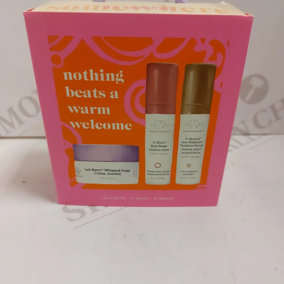 BOXED DRUNK ELEPHANT ITS SUMMER SOMEWHERE GIFT SET