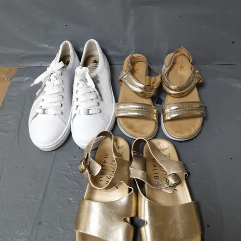 APPROXIMATELY 10 PAIRS OF LADIES SHOES. TO INCLUDE RIEKER, MODA IN PELLE AND BLOWFISH MALIBU ASSORTED COLOURS, SIZE AND STYLES