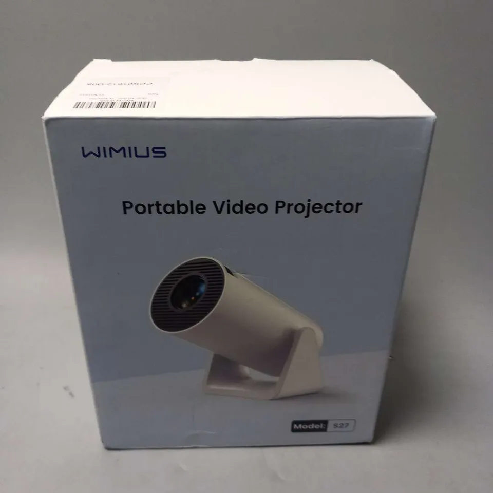 BOXED WIMIUS PORTABLE VIDEO PROJECTOR S27