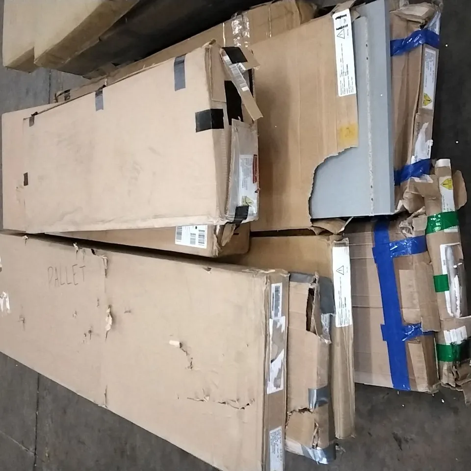 PALLET OF ASSORTED FLATPACK BOXED FURNITURE PARTS