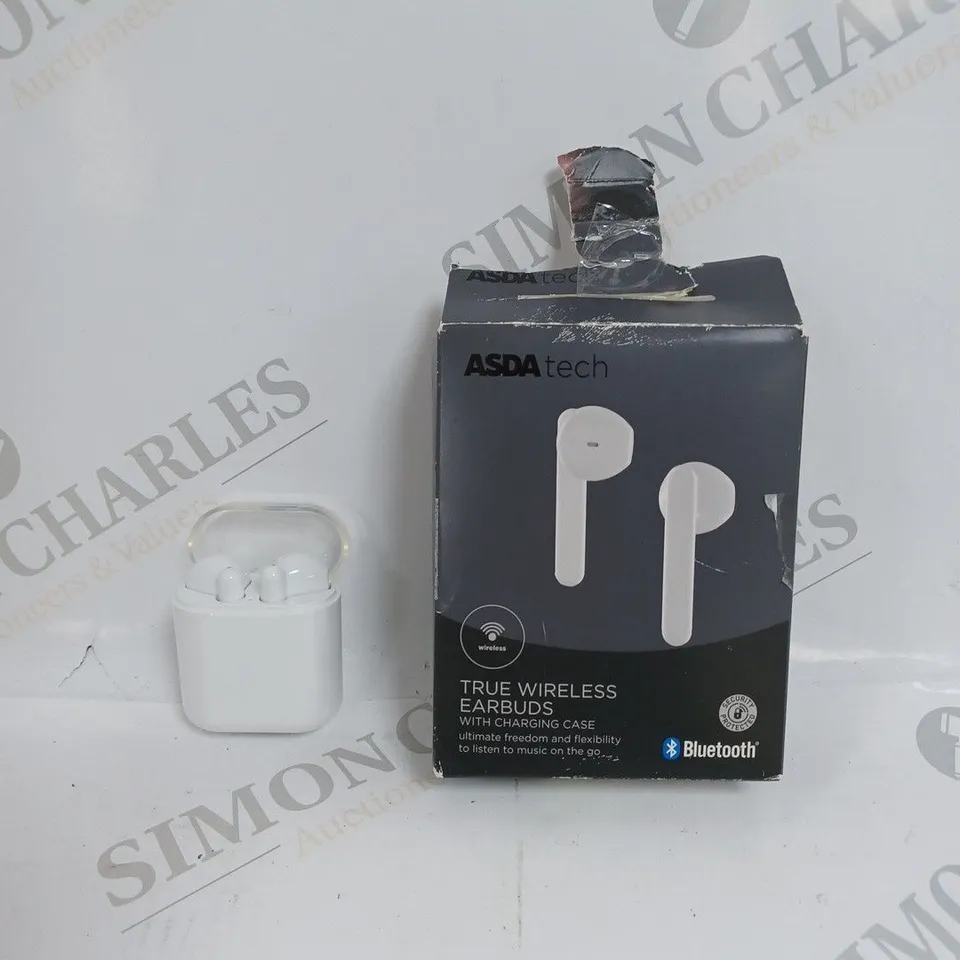 BOXED TRUE WIRELESS BLUETOOTH EARBUDS WITH CHARGING CASE