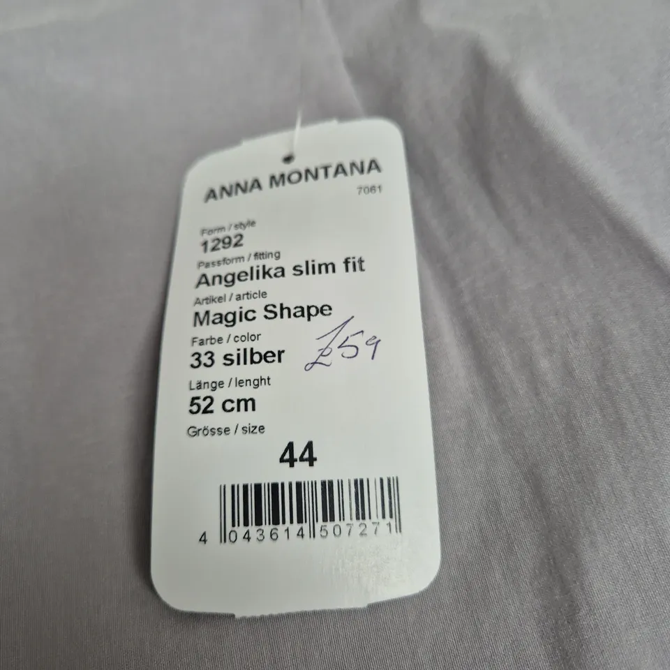 ANNA MONTANA ANGELIKA SLIM FIT TROUSERS – MAGIC SHAPE, LIGHT SILVER, EU 44