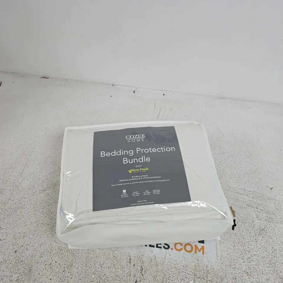 COZEE HOME BEDDING PROTECTION BUNDLE – MATTRESS & PILLOW PROTECTORS (SEALED) SINGLE 