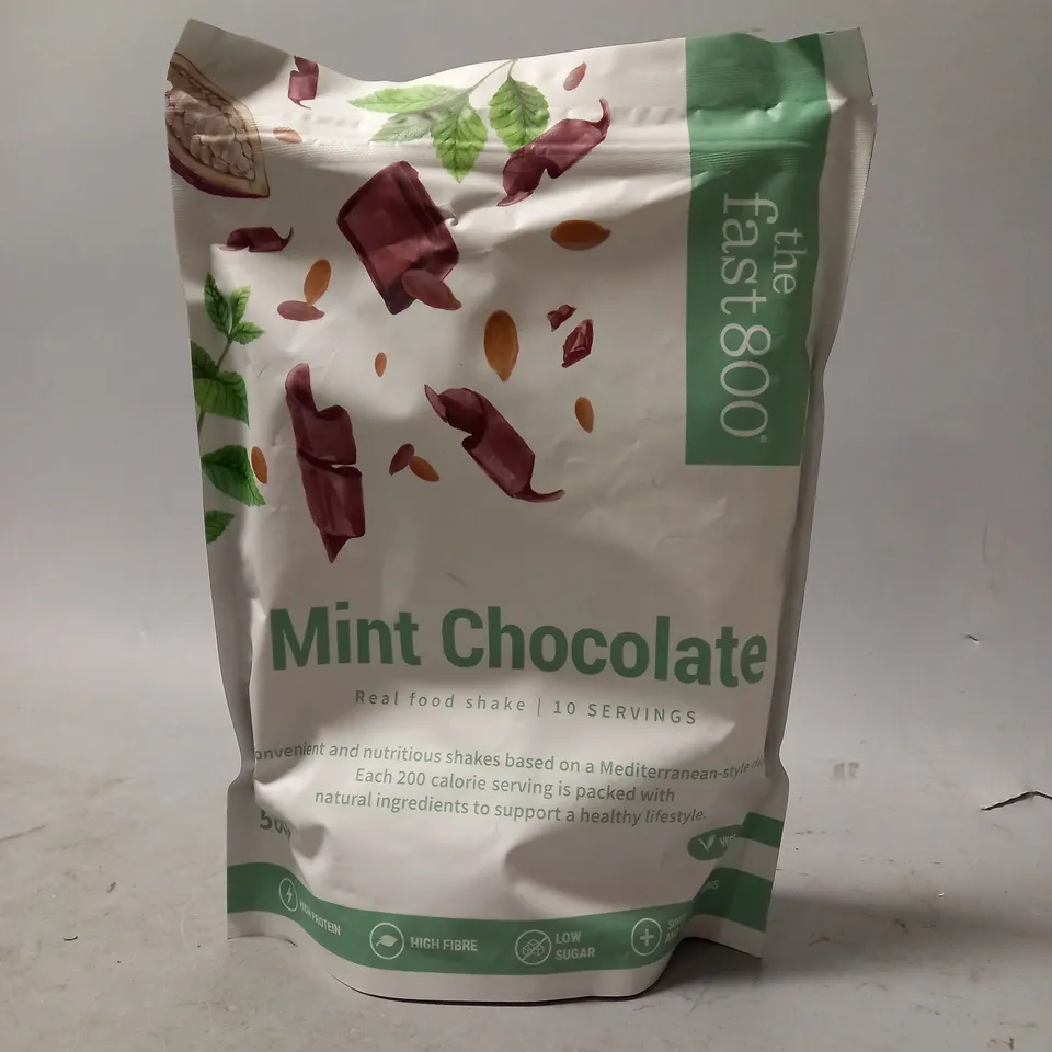 SEALED THE FAST 800 REAL FOOD SHAKE - MINT CHOCOLATE - 500G