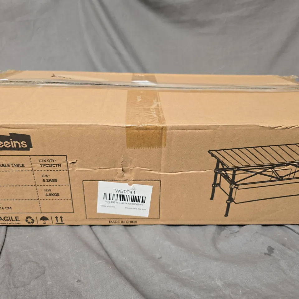BOXED BREEINS FOLDALE CAMPING TABLE IN BLACK 
