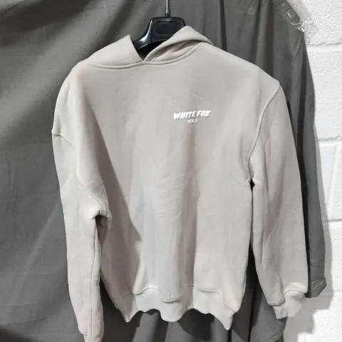 WHITE FOX HOODIE – BEIGE XS