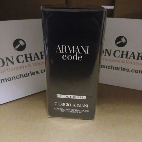 BOXED AND SEALED ARMANI CODE EAU DE TOILETTE GIORGIO ARMANI 75ML