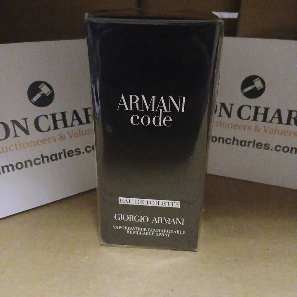 BOXED AND SEALED ARMANI CODE EAU DE TOILETTE GIORGIO ARMANI 75ML
