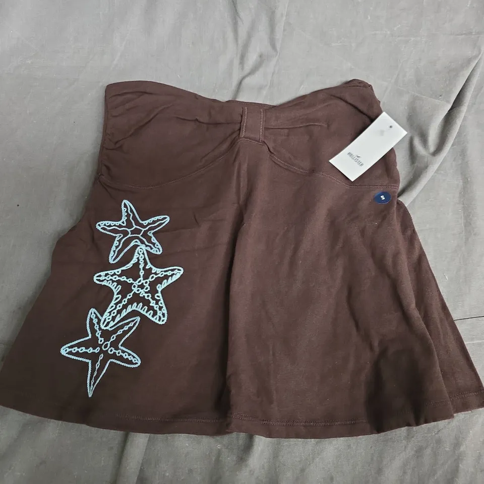 HOLLISTER STRAPLESS BEAVH TOP IN BROWN - SMALL