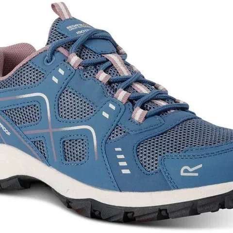 BRAND NEW REGATTA LADY VENDEAVOUR WOMENS WALKING SHOES IN CORONET BLUE/TOADSTOOL - UK 5