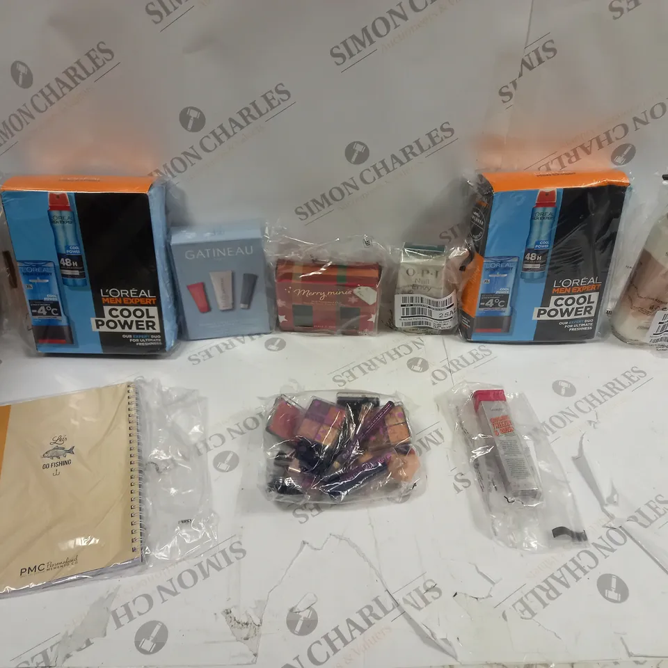 6 ASSORTED HEALTH AND HOME ASSORTED ITEMS TO INCLUDE LOREAL COOL POWER, SANCTUARY SPA BODY LOTION, AND FISHING LOG BOOK ETC. 