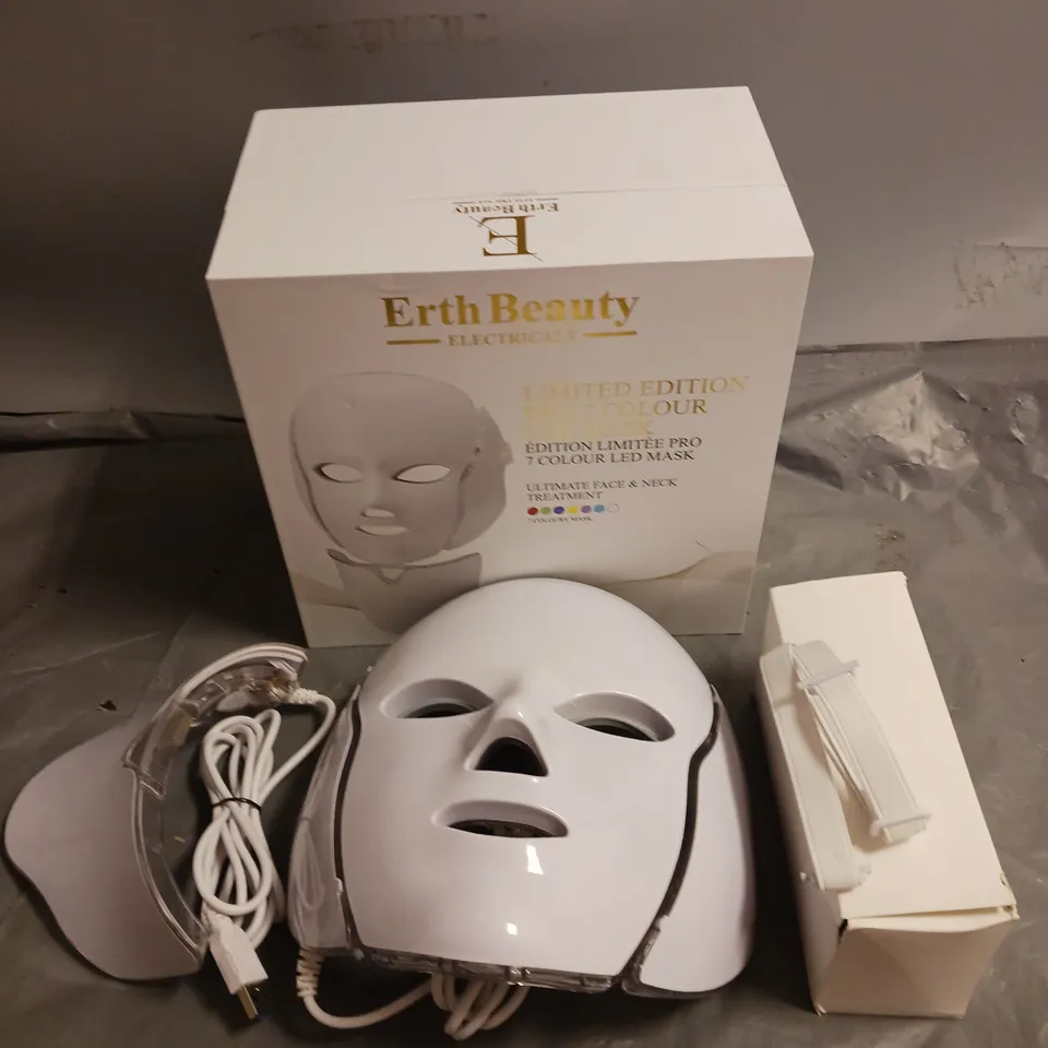 BOXED ERTHBEAUTY LIMITED EDITION PRO 7 COLOUR LED MASK