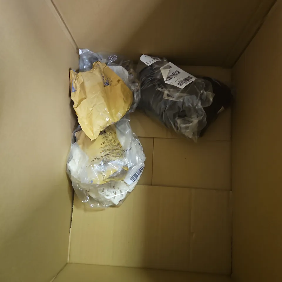 BOX OF APPROXIMATELY 8 ASSORTED HOUSEHOLD ITEMS TO INCLUDE - SMART SOLAR WINDCHIME - MARY BERRY HARKNESS ROSE - RUFFLE CAMI - ETC