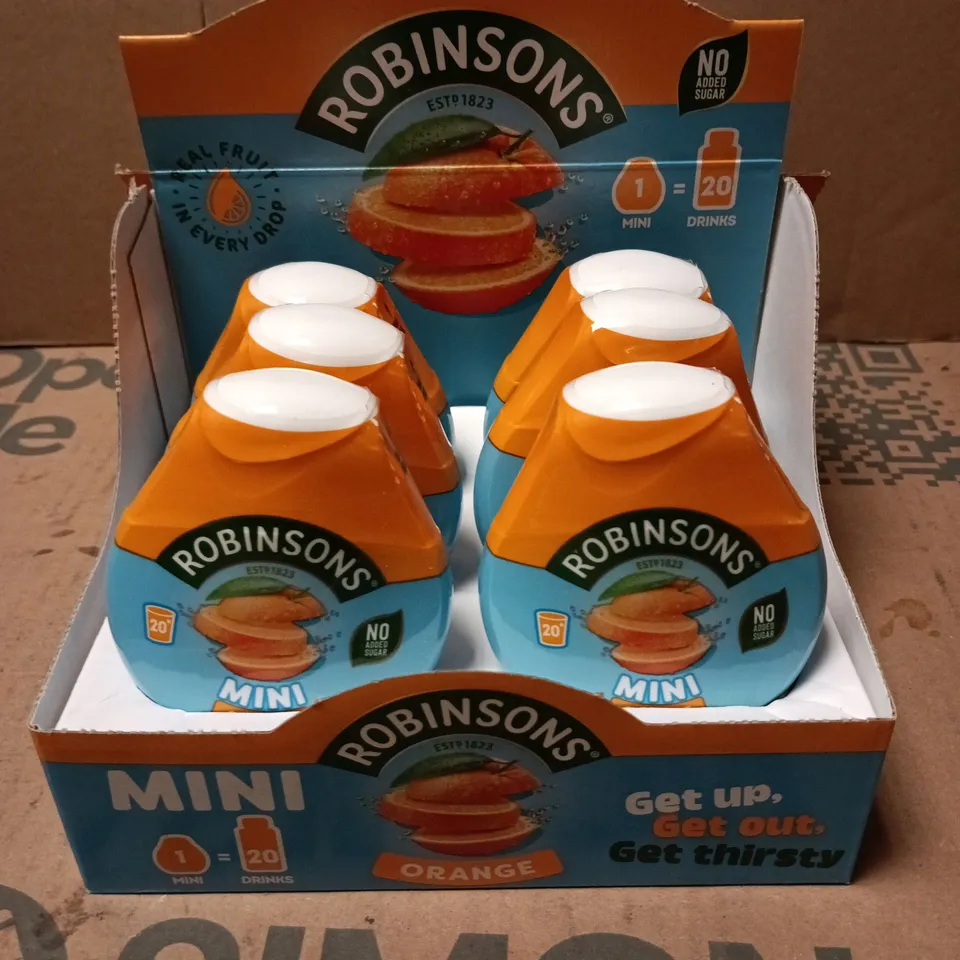 ROBINSONS MINI ORANGE SQUASH MULTIPACK - 6 X 66ML