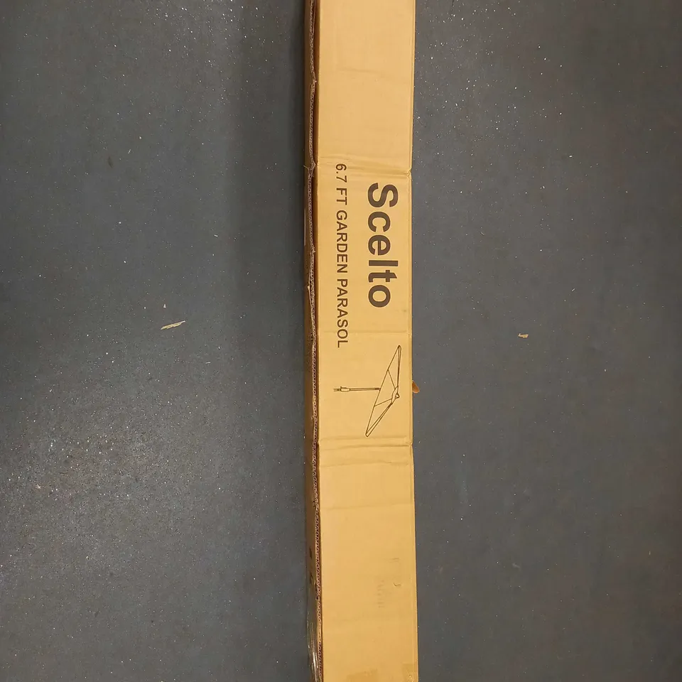 BOXED SCELTO IVORY 6.7FT GARDEN PARASOL