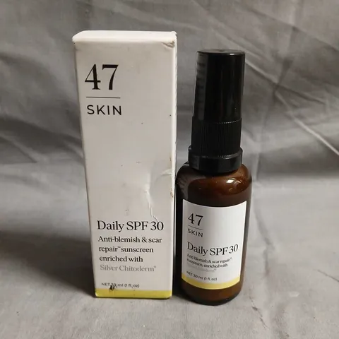 47 SKIN DAILY SPF 30 SUNSCREEN – ANTI-BLEMISH & SCAR REPAIR