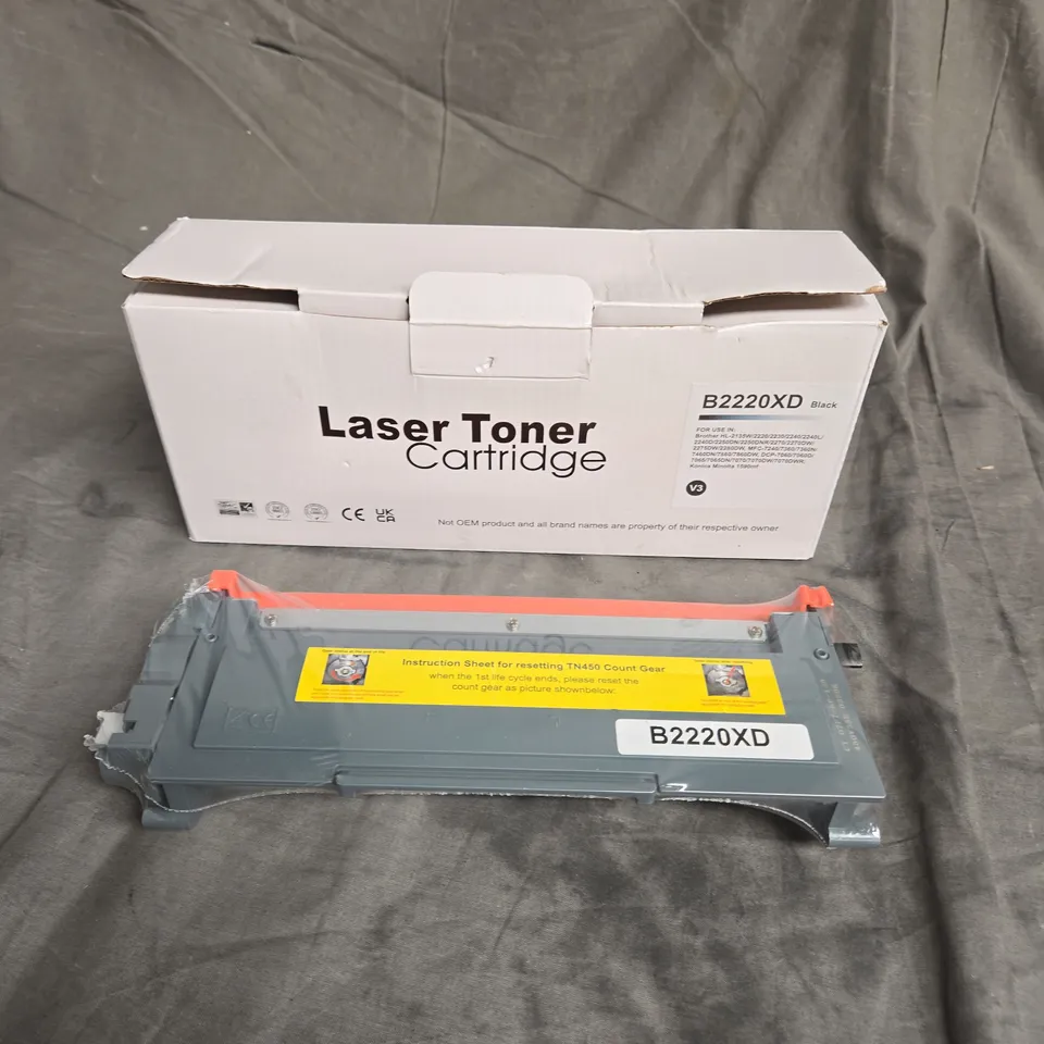 SEALED LASER TONER CARTRIDGE IN BLACK B2220XD