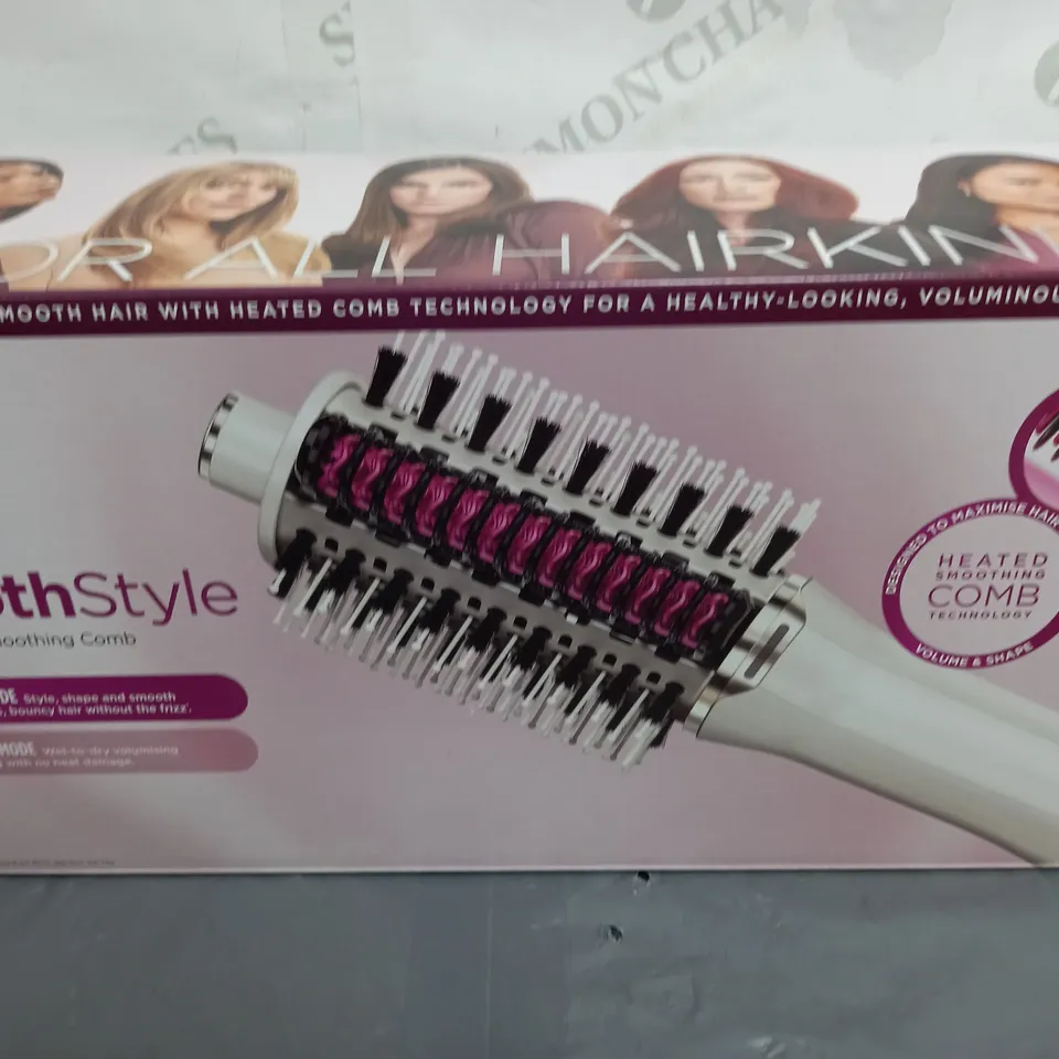 BOXED SHARK SMOOTHSTYLE HOT BRUSH & SMOOTHING COMB