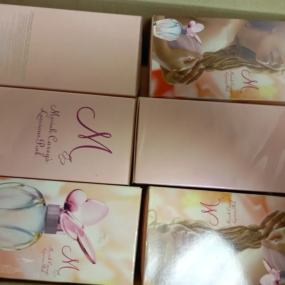 APPROXIMATELY 12 X 100ML SEALED MARIAH CAREY'S LUSCIOUS PINK EAU DE PARFUM SPRAY 