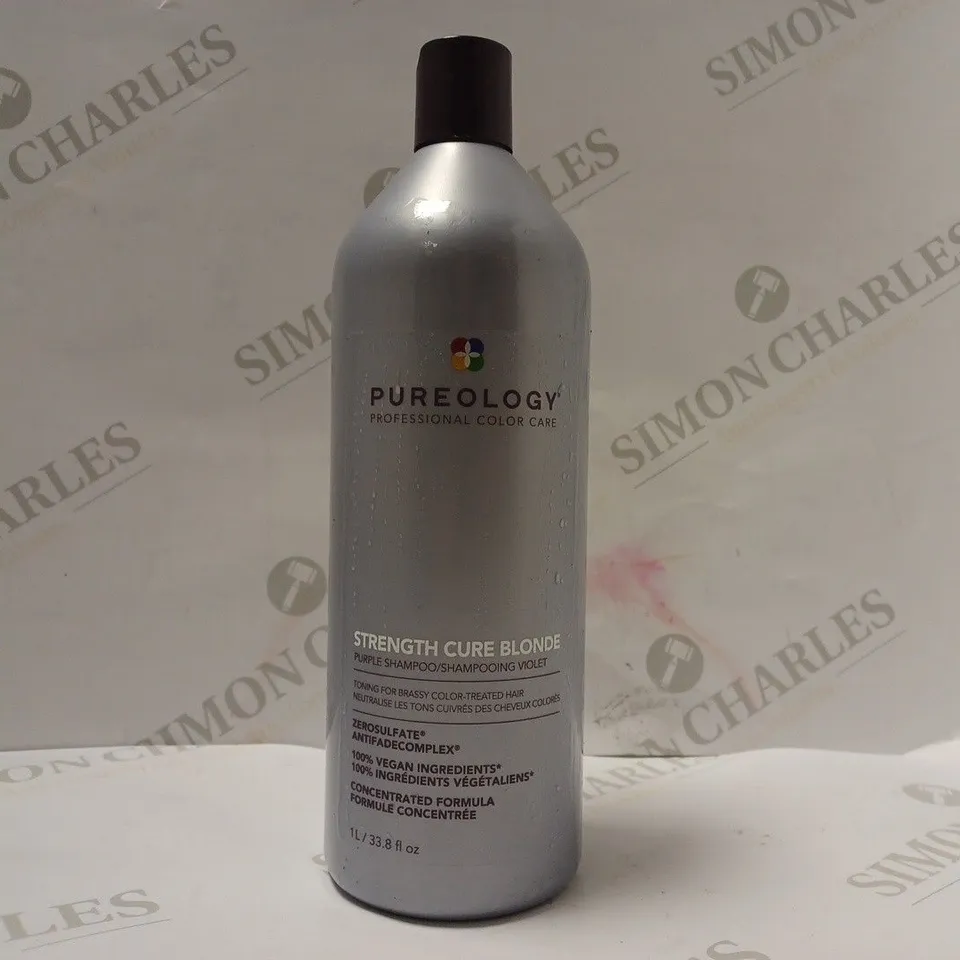 PUREOLOGY STRENGTH CURE BLONDE PURPLE SHAMPOO 1000ML 