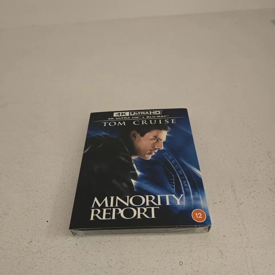 MINORITY REPORT ULTRA HD + BLU RAY TOM CRUISE STEVEN SPIELBERG SEALED