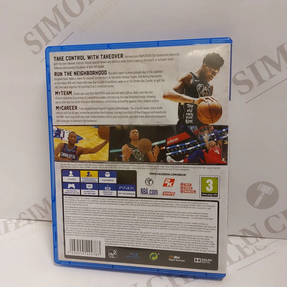 NBA 2K19 ON PS4 PEGI 3