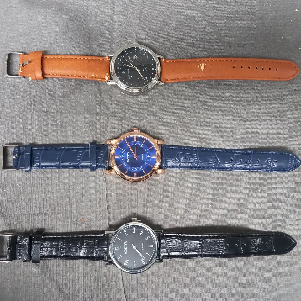 LOT OF 3 ASSORTED DESIGNER WATCHES