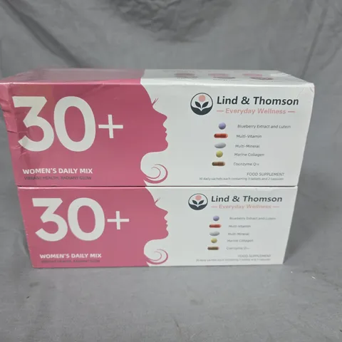 LOT OF 2 SEALED LIND & THOMPSON FOOD SUPPLEMENTS MULTIPACKS - EACH PACK 30 SACHETS