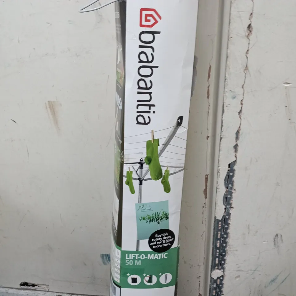 BRABANTIA LIFT-O-MATIC ROTARY CLOTHESLINE 50M