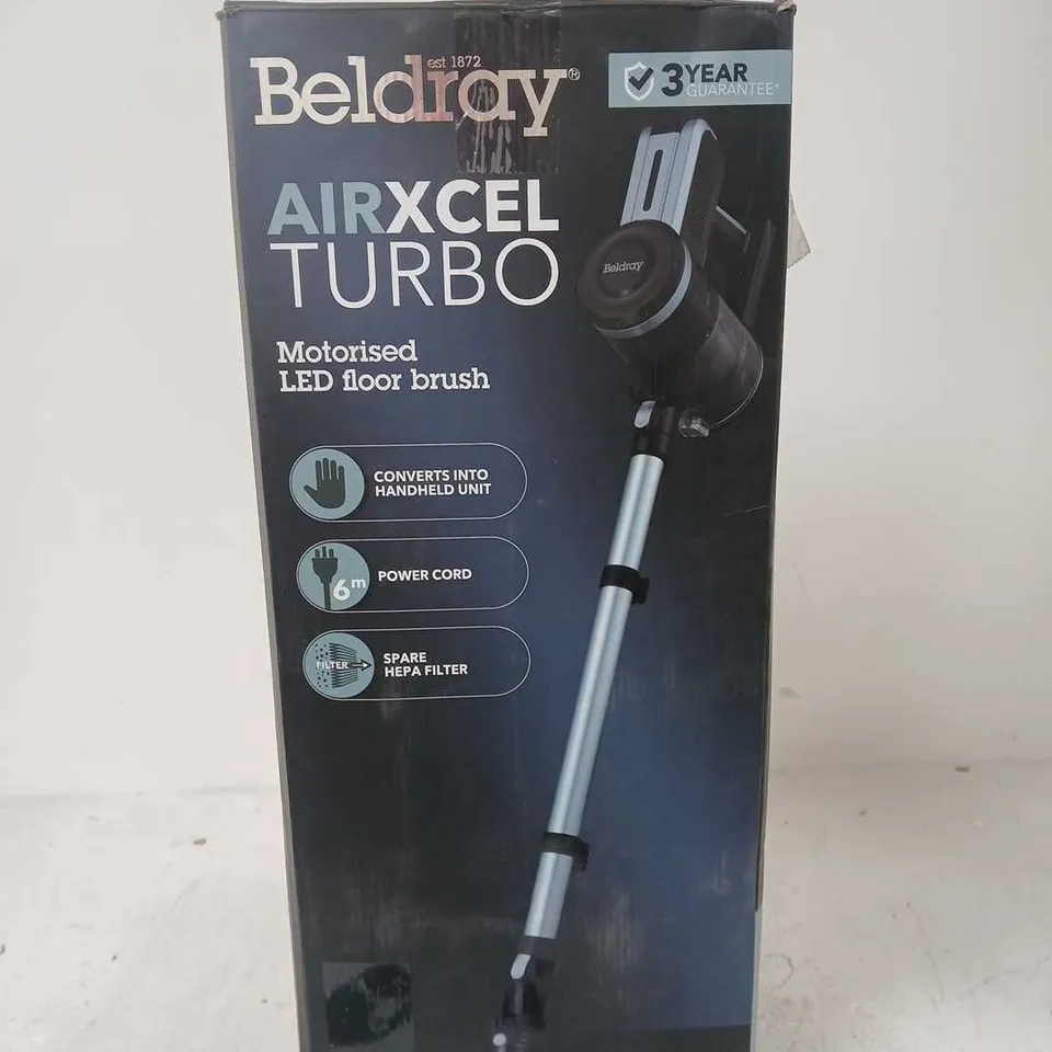 BELDRAY AIRXCEL TURBO MOTORISED LED FLOOR BRUSH 