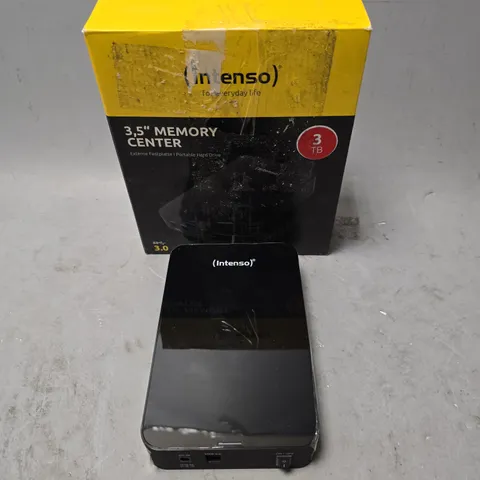 BOXED INTENSO 3.5 MEMORY CENTRE PORTABLE HARD DRIVE - 3TB