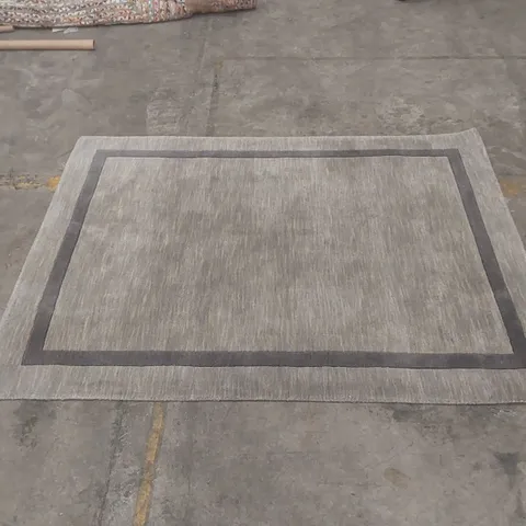 HABA 100% PURE WOOL ASCOT GREY RUG - 120 x 170cm