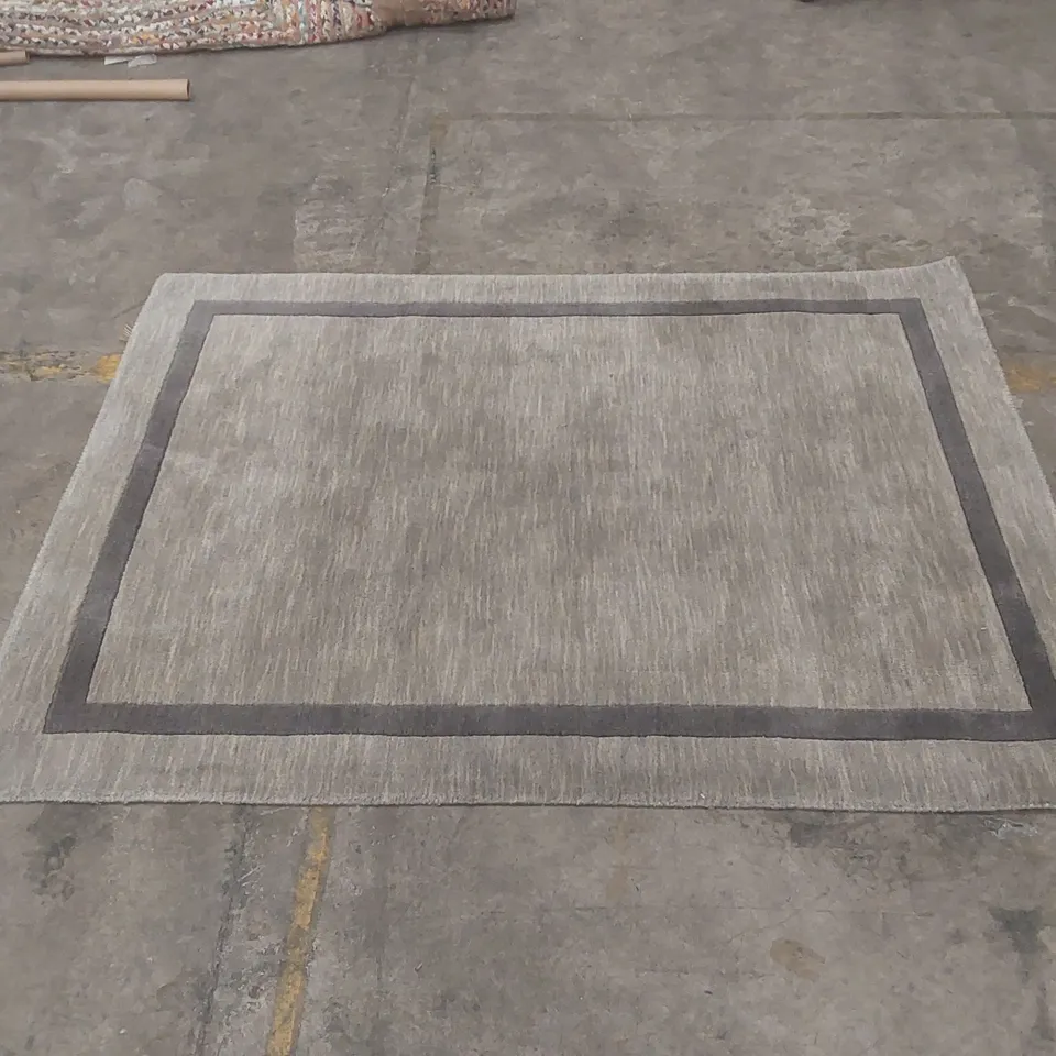 HABA 100% PURE WOOL ASCOT GREY RUG - 120 x 170cm
