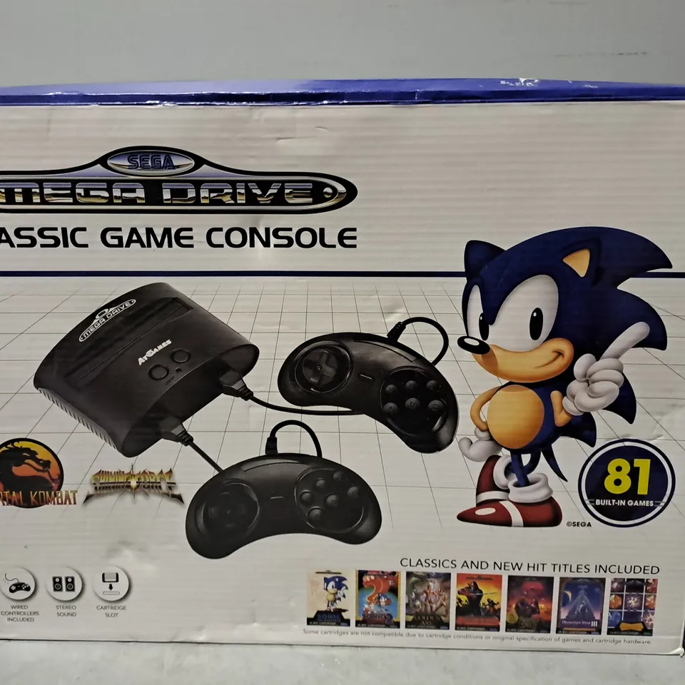 BOXED SEGA MEGA DRIVE CLASSIC GAME CONSOLE 