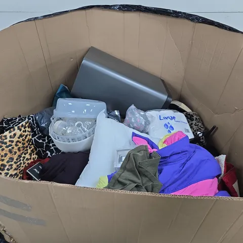 PALLET TO CONTAIN A LARGE AMOUNT OF ASSORTED HOUSEHOLD ITEMS TO INCLUDE CLOTHING, TOILET TISSUE, M&S WATCH ETC